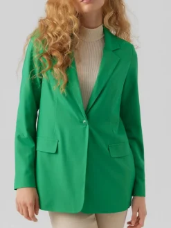 VMZELDA LS LOOSE BLAZER BOO bright green
