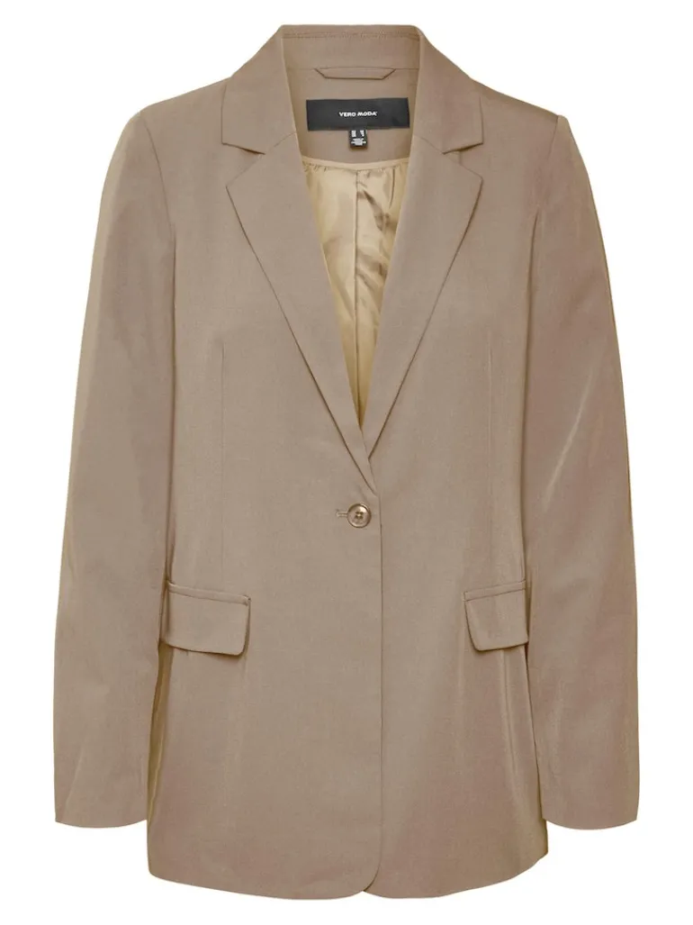 VMZELDA LS LOOSE BLAZER BOO brown lentil
