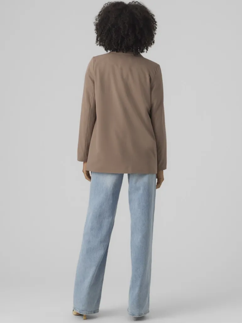 VMZELDA LS LOOSE BLAZER BOO brown lentil