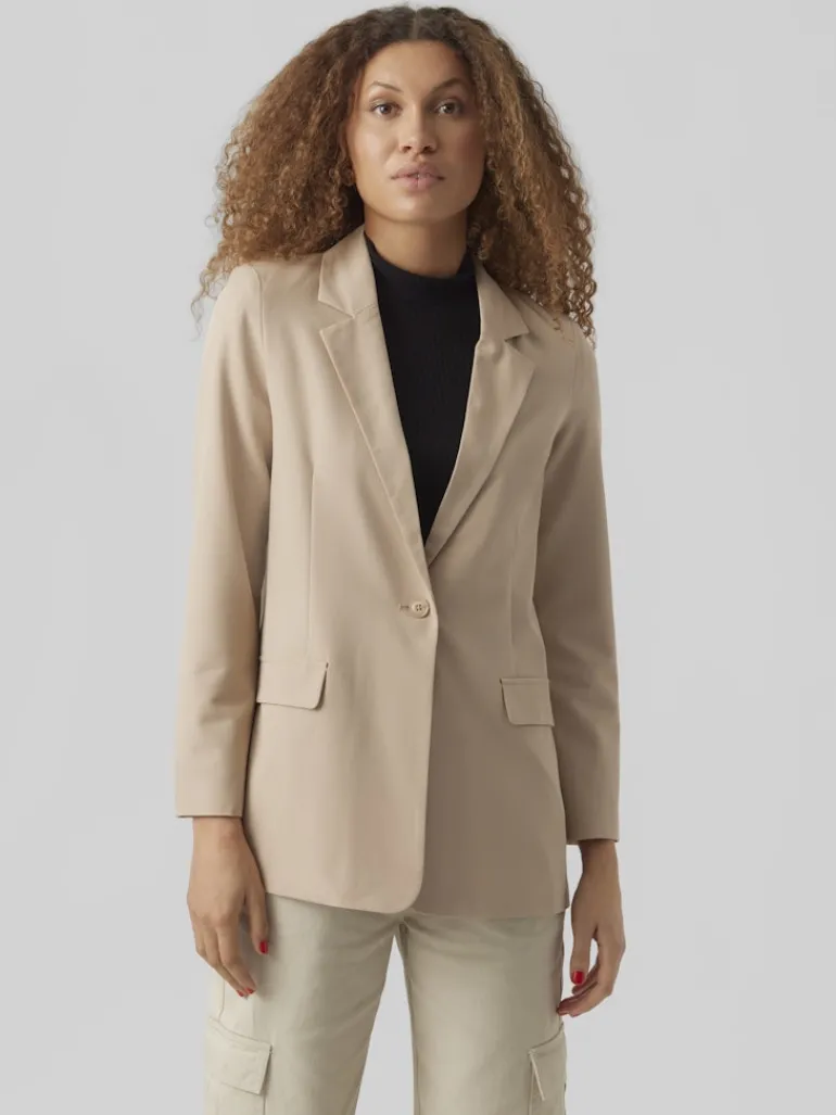 VMZELDA LS LOOSE BLAZER BOO humus