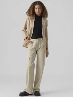 VMZELDA LS LOOSE BLAZER BOO humus