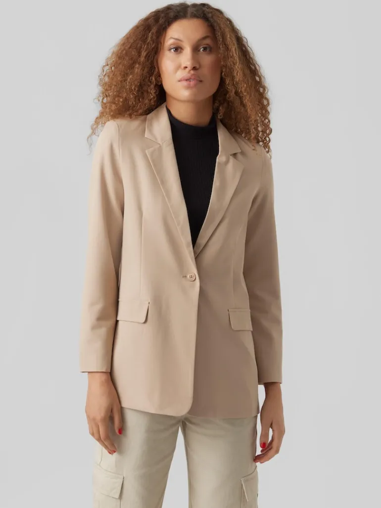 VMZELDA LS LOOSE BLAZER BOO humus
