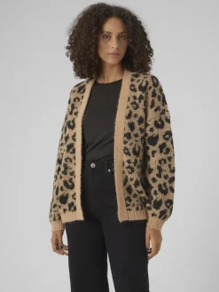 VMZELMA LS SHORT OPEN CARDIGAN GA BOO tan