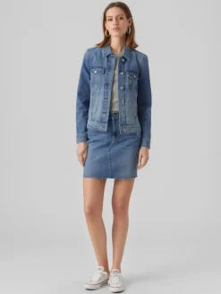 VMZORICA LS DENIM JACKET MIX GA NOOS medium blue denim