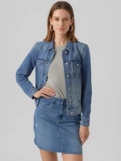 VMZORICA LS DENIM JACKET MIX GA NOOS medium blue denim