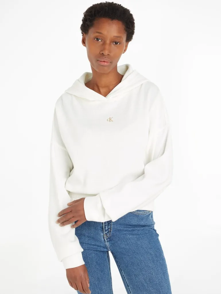 WAFFLE HOODIE greige