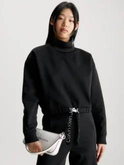 WAIST DRAWCORD ROLLNECK black