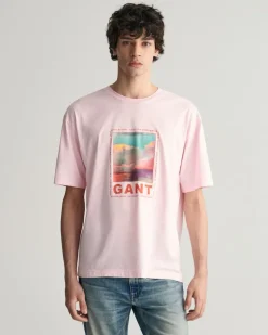 Washed Graphic T-Shirt california pink