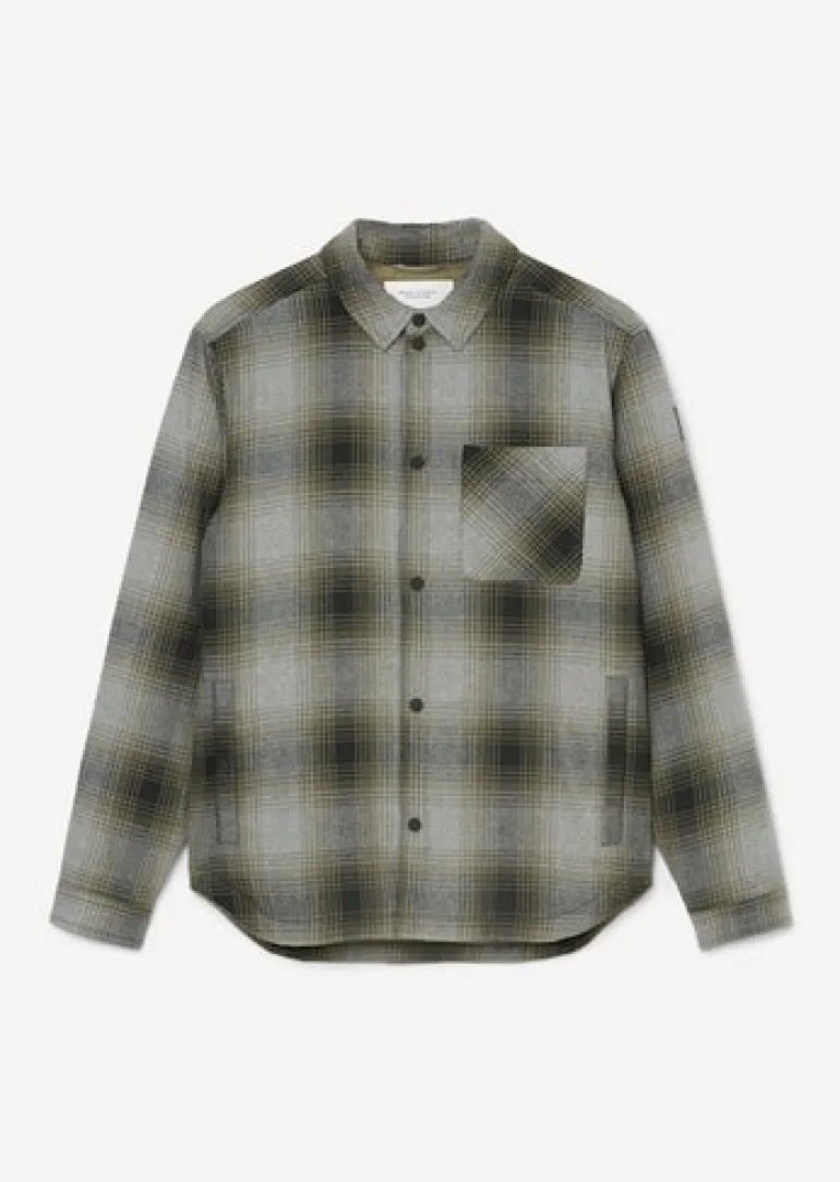 Wattiertes Overshirt multi dark scandinavian olive