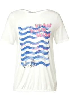 Wave Fotoprint Shirt vanilla white