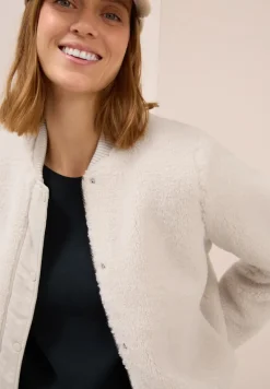 Wendbarer Blouson teddy vanilla white