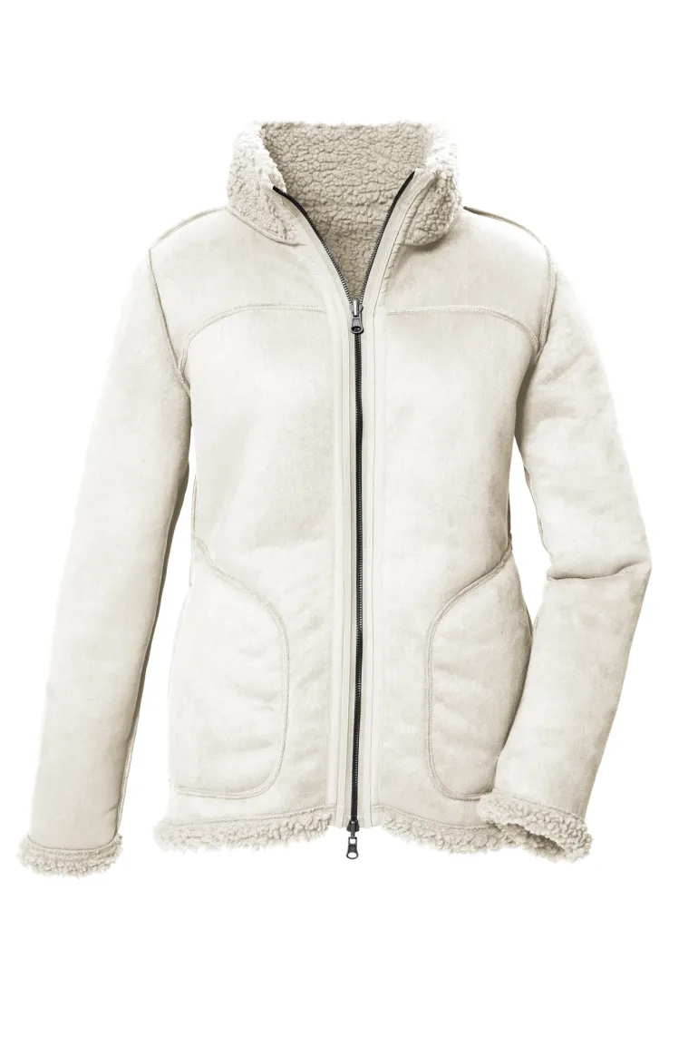 Wendejacke in Wildlederoptik 00111 creme