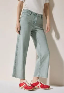 Wide Leg Jeans cool salvia green