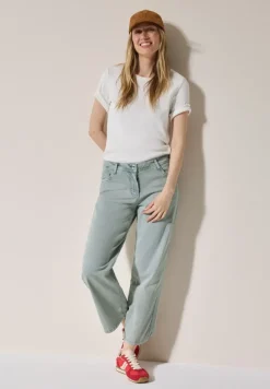 Wide Leg Jeans cool salvia green