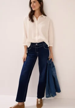 Wide Leg Jeans dark blue wash