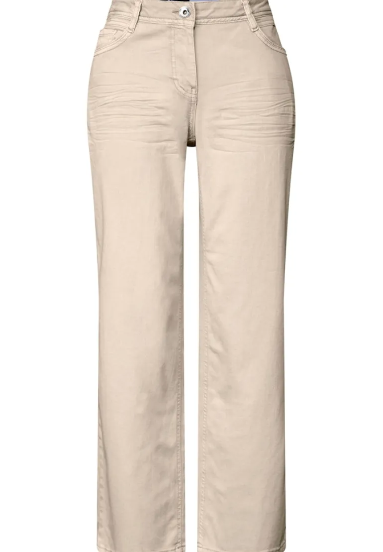 Wide Leg Jeans jute beige