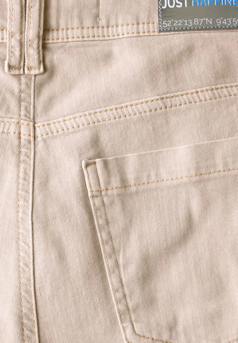 Wide Leg Jeans jute beige