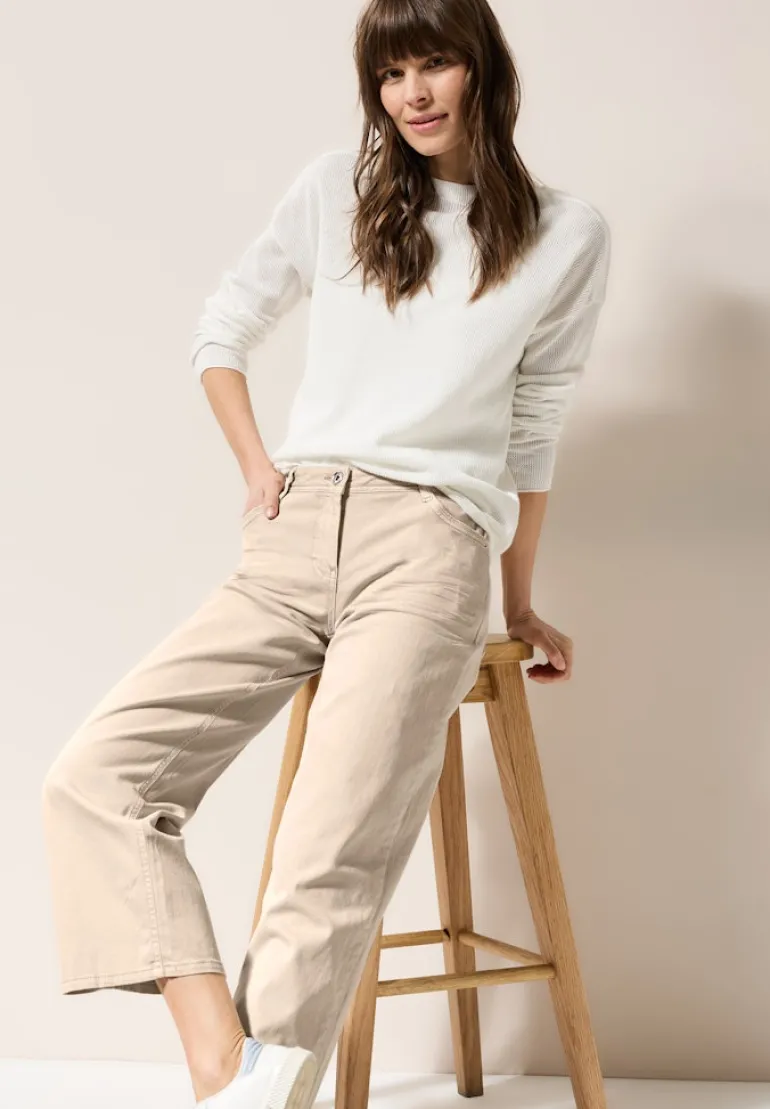 Wide Leg Jeans jute beige
