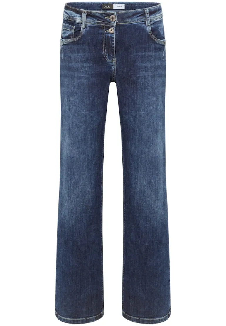 Wide Leg Jeans mid blue wash