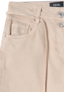 Wide Leg Jeans mit Flare eggshell white