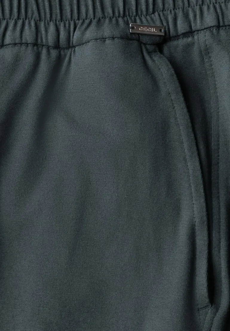 Wide Leg Jersey-Hose slate khaki