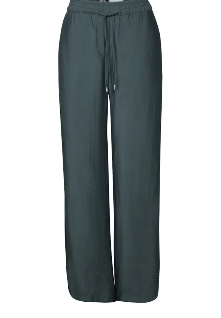 Wide Leg Strukturhose slate khaki