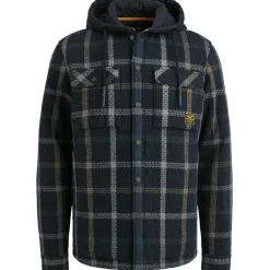 Window Check Hoody Shirtjacket 3 salute