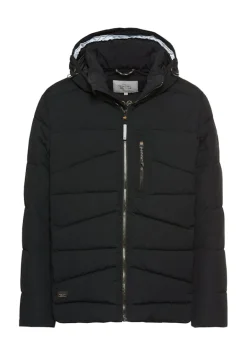 Winterjacke mit abnehmbarer Kapuze asphalt
