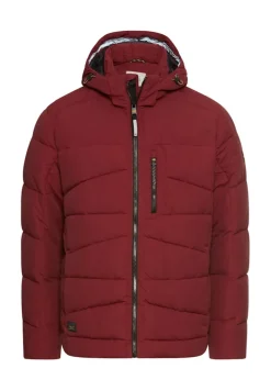 Winterjacke mit abnehmbarer Kapuze amber red