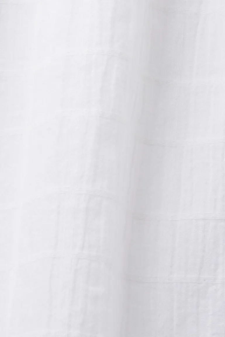 Women Blouses woven long sleeve white
