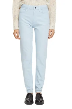 Women Pants woven length service pastel blue