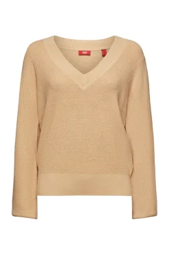 Women Sweaters long sleeve cream beige