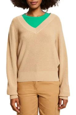 Women Sweaters long sleeve cream beige