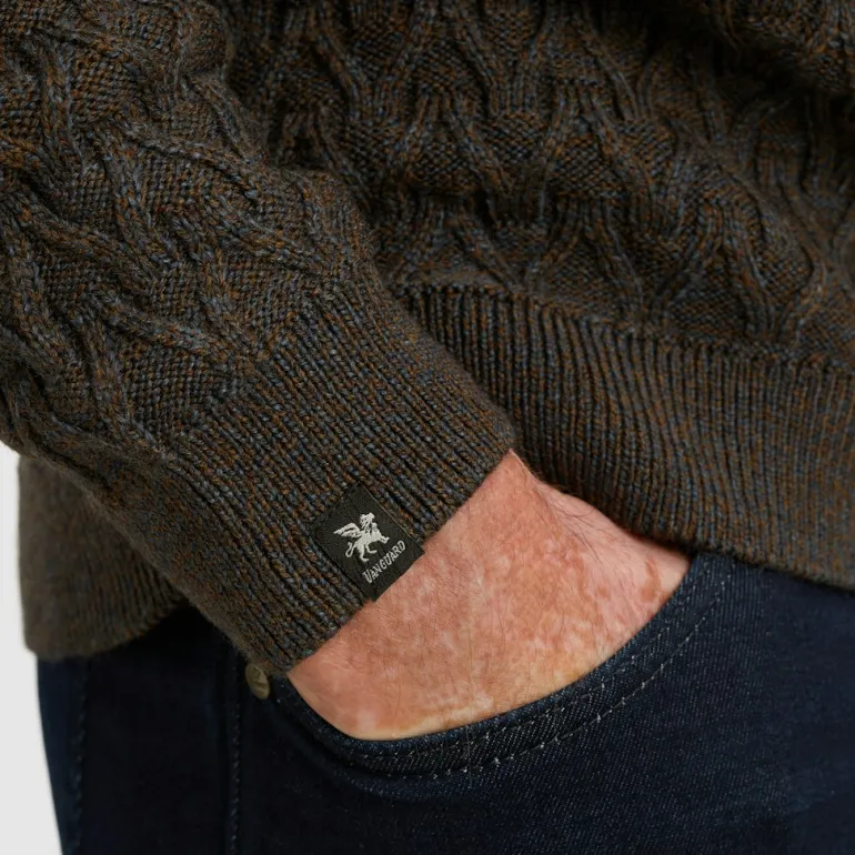wool blend dark earth