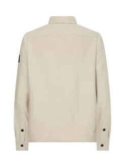 WOOL-BLEND OVERSHIRT bleached stone