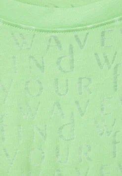 Wording T-Shirt matcha lime
