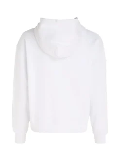 WOVEN LABEL HOODIE bright white