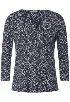 Zweifarbiges Tunikashirt universal blue