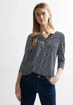 Zweifarbiges Tunikashirt universal blue